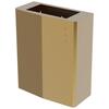 EVO Wall Mounted Bin with Removable Lid Polished Gold Stainless Steel 23L